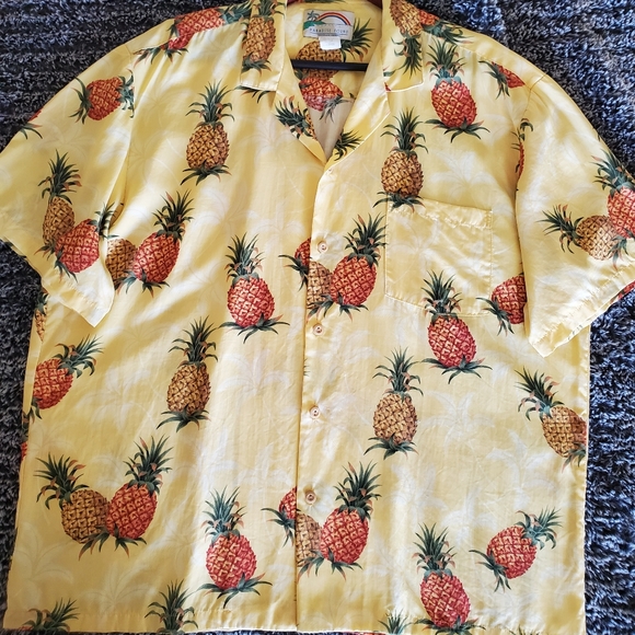 Men's XL "Paradise Found" collared button up shirt - Picture 2 of 5
